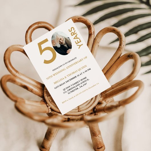 モダンスタイリッシュ写真50結婚TH 招待状