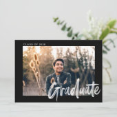 モダンスタイリッシュ卒業式 招待状 (スタンド正面)