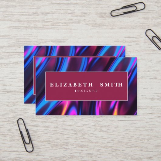 モダンスタイリッシュ名刺 名刺 (正面/裏面インサイチュ)