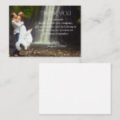 モダンスタイリッシュ感謝していは写真を結婚台本する ノートカード (正面/裏面)