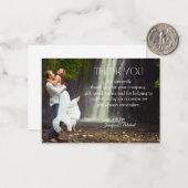 モダンスタイリッシュ感謝していは写真を結婚台本する ノートカード (正面/裏面インサイチュ)