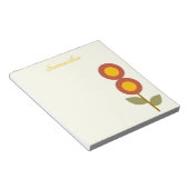 モダンスタイリッシュ抽象芸術ガーリーフローラ ノートパッド (アングル)