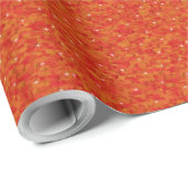 モダンスタイリッシュ抽象芸術ヴィンテージオレンジ色 ラッピングペーパー (ロールコーナー)