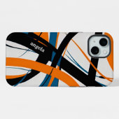 モダンスタイリッシュ抽象芸術 iPhoneケース (裏面横)