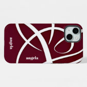 モダンスタイリッシュ抽象芸術 iPhoneケース (裏面横)