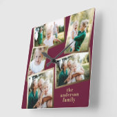 モダンスタイリッシュ数々のホーム装飾 スクエア壁時計 (傾斜)