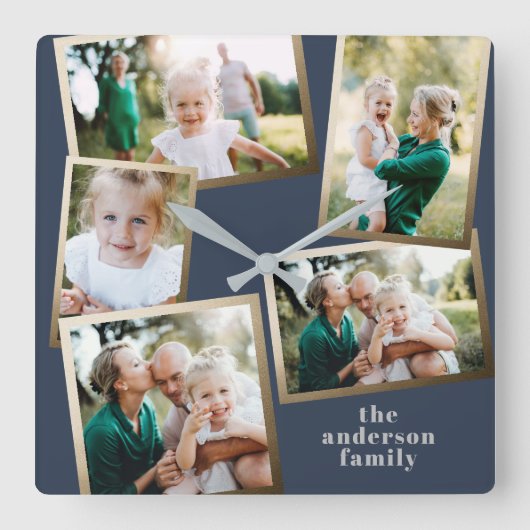 モダンスタイリッシュ数々のホーム装飾 スクエア壁時計 (正面)