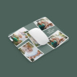 モダンスタイリッシュ数々の写真ファミリーのセージ緑の贈り物 マウスパッド<br><div class="desc">スタイリッシュモダン数々の家の家の装飾セージの緑の色を変更することができる。</div>