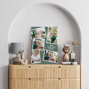 モダンスタイリッシュ数々の写真ファミリーsage home decor キャンバスプリント