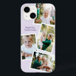 モダンスタイリッシュ数々の写真家族ガーリー紫 Case-Mate iPhone 14ケース<br><div class="desc">スタイリッシュモダン数々の写真ファミリ電子電話ケースデザイン。理想的な誕生日、クリスマス、母の日または父の日のデザイン。紫の薄紫色を変更することができる。</div>