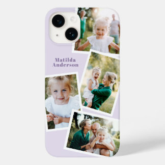モダンスタイリッシュ数々の写真家族ガーリー紫 Case-Mate iPhone 14ケース