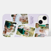 モダンスタイリッシュ数々の写真家族ガーリー紫 Case-Mate iPhoneケース (裏面 (横))