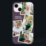 モダンスタイリッシュ数々の写真家族 Case-Mate iPhone 14ケース<br><div class="desc">スタイリッシュモダン数々の写真ファミリ電子電話ケースデザイン。理想的な誕生日、クリスマス、母の日または父の日のデザイン。紫の色は変えられる。</div>