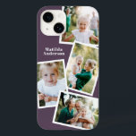 モダンスタイリッシュ数々の写真家族 Case-Mate iPhone 14ケース<br><div class="desc">スタイリッシュモダン数々の写真ファミリ電子電話ケースデザイン。理想的な誕生日、クリスマス、母の日または父の日のデザイン。紫の色は変えられる。</div>