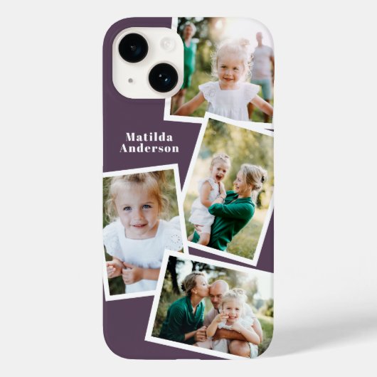 モダンスタイリッシュ数々の写真家族 Case-Mate iPhoneケース (裏面)