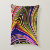 モダンスタイリッシュ数々の線 アクセントクッション (裏面(縦))