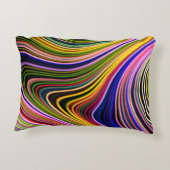 モダンスタイリッシュ数々の線 アクセントクッション (裏面)