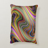 モダンスタイリッシュ数々の線 アクセントクッション (裏面(縦))