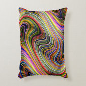 モダンスタイリッシュ数々の線 アクセントクッション (正面(垂直))