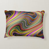 モダンスタイリッシュ数々の線 アクセントクッション (裏面)