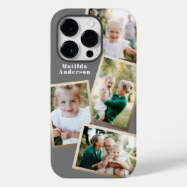 モダンスタイリッシュ数々の金ゴールド写真家電子家族 Case-Mate iPhone 14 PROケース
