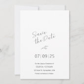 モダンスタイリッシュ日付の挿入 セーブザデート (正面)