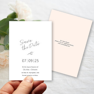 モダンスタイリッシュ日付の挿入 セーブザデート