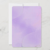 モダンスタイリッシュ海4thバースデーガールパーティー 招待状 (裏面)