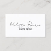 モダンスタイリッシュ白黒、プロフェッショナル写真 名刺 (正面)