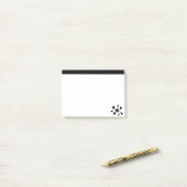 モダンスタイリッシュ白黒 ポストイット (デスク上)