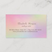 モダンスタイリッシュ紙吹雪ホログラフィロイヤリティカード ロイヤリティカード (裏面)