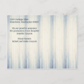 モダンスタイリッシュ素朴写真卒業 案内ポストカード (裏面)