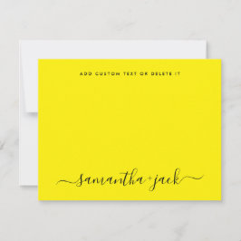 モダンスタイリッシュ結婚のスクリプエレガントト ノートカード