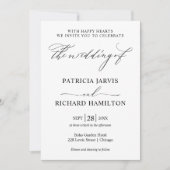 モダンスタイリッシュ結婚式招待状 招待状 (正面)