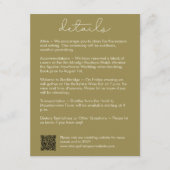 モダンスタイリッシュ結婚詳細 エンクロージャーカード (正面)