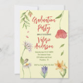 モダンスタイリッシュ野花 招待状 (正面)