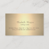 モダンスタイリッシュ金ゴールド紙吹雪ロイヤリティカード ロイヤリティカード (裏面)