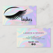 モダンスタイリッシュ雛ホログラフィー 名刺 (正面/裏面)