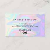 モダンスタイリッシュ雛ホログラフィー 名刺 (裏面)