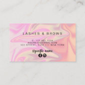 モダンスタイリッシュ雛ホログラフィー 名刺 (裏面)