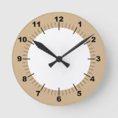 モダンスタイリッシュ8"アクリル壁 ラウンド壁時計 (正面)