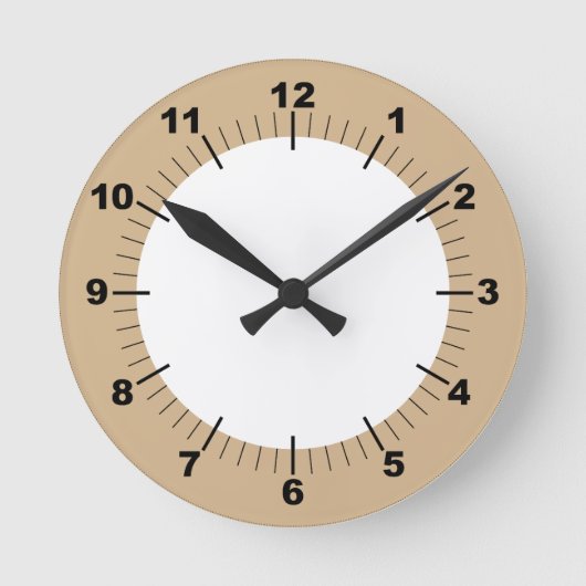 モダンスタイリッシュ8"アクリル壁 ラウンド壁時計 (正面)