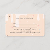 モダンスタイリッシュ,プロフェッショナルハートアポイントメント 予約カード (裏面)