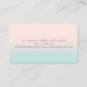 モダンスタイリッシュ,プロフェッショナル，ドレス 名刺 (裏面)