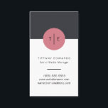 モダンスタイリッシュ　モノグラム　名刺　No.2 名刺<br><div class="desc">ダークグレーおよびbubblegum色のモダンでスタイリッシュな名刺、およびカスタマイズ可能なモノグラム。 すべての文字のスタイル、色およびサイズは適するために変更することができます。 他のどのカスタム化の問い合わせのためにも、私達にメッセージを送れば私達は救済して嬉しいです。</div>