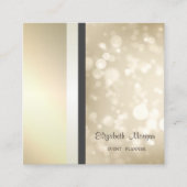 モダンスタイリッシュ《写真》ぼけ味幾何ストライプの スクエア名刺 (正面)