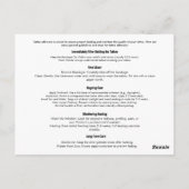 モダンスタイリッシュattoo ポストカード (裏面)