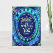 モダンスタイリッシュBlue Beginning of Anything You Want カード (正面)