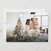 モダンスタイリッシュChristmas写真 シーズンカード (正面)