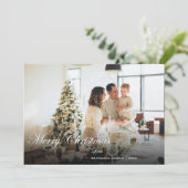 モダンスタイリッシュChristmas写真 シーズンカード (スタンド正面)